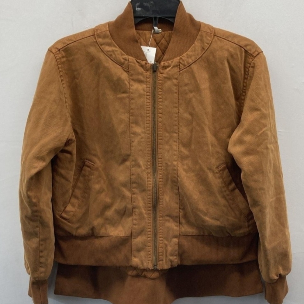 Young Fabulous & Broke Reversible Rust Bomber Jacket sz xs